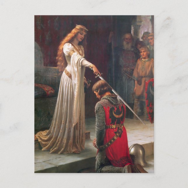 Akkolade [Edmund Blair Leighton] Postkarte (Vorderseite)