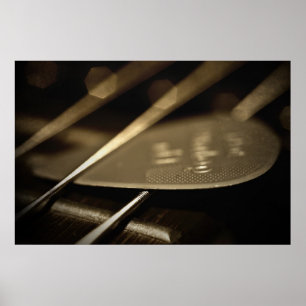 Akkord und Stick Poster