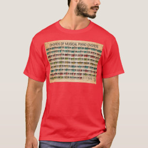 Akkorde aus musikalischen Klavierakkorden T-Shirt