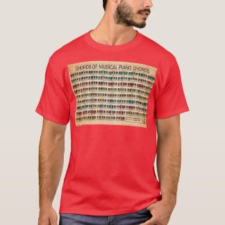 Akkorde aus musikalischen Klavierakkorden T-Shirt