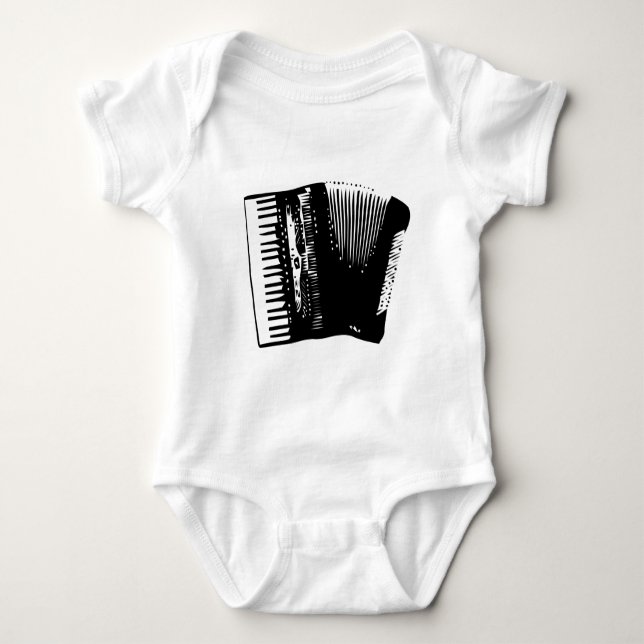 Akkordeon Baby Strampler (Vorderseite)