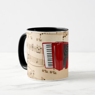 Akkordeon-Musik, beliebt Design, Tasse