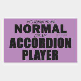 Akkordeon Player Rechteckige Aufkleber