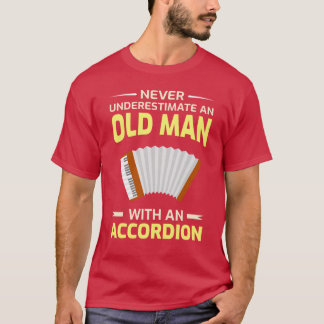 Akkordeon Polka Musik Musiker Vater Opa Väter T-Shirt