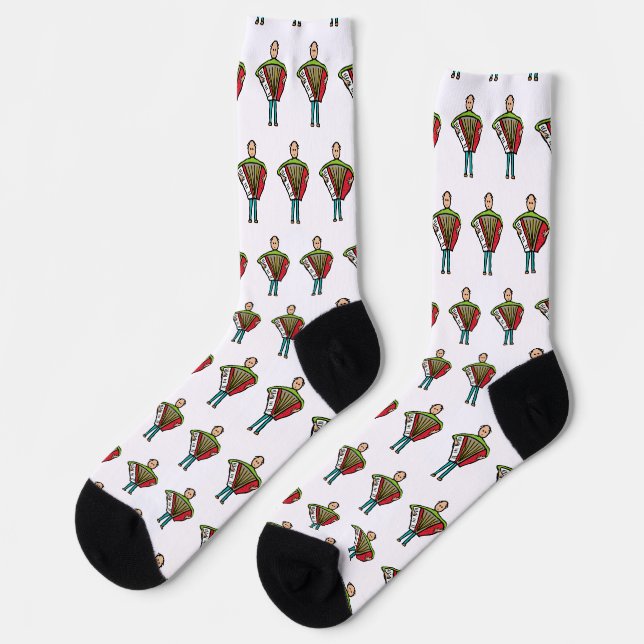 Akkordeon Socken (Linkes Detail)