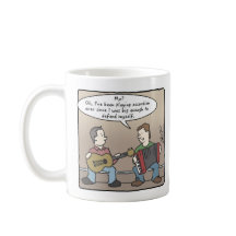 Akkordeon-Spielerkaffee-Tasse