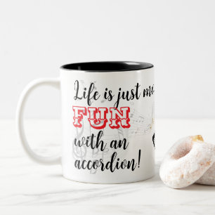 Akkordeon Tasse Das Leben ist einfach mehr SPAß mi