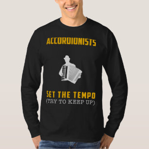 Akkordeonisten Set der Tempo - Versuchen Sie, nach T-Shirt