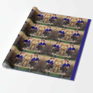 Akkordeonistin der 1920er Jahre Geschenkpapier
