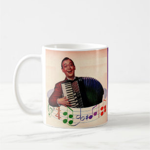 Akkordeonspieler Kaffeetasse