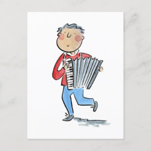 Akkordion Postkarte