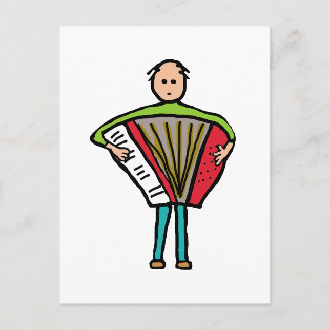 Akkordion Postkarte (Vorderseite)