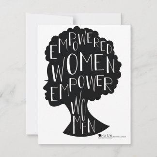 Akkreditierte Frauen Mitteilungskarte