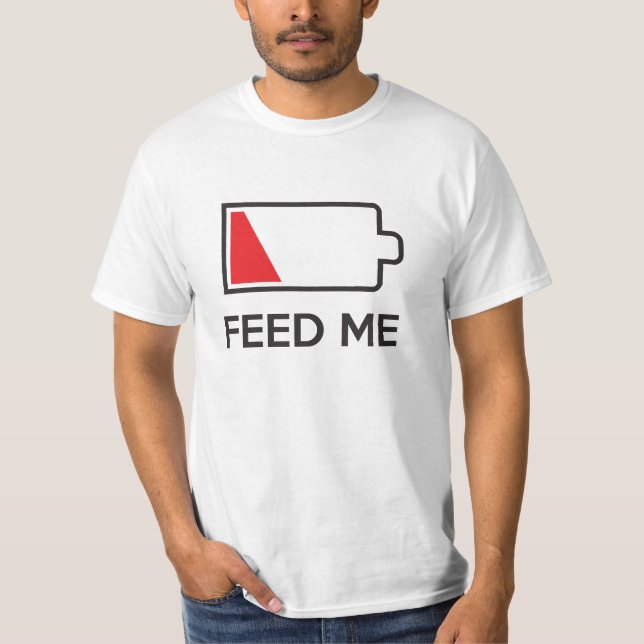 Akku für niedrigen Power gefüttert T-Shirt (Vorderseite)