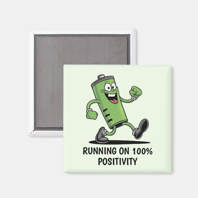 Akku geladen magnet (Vorderseite/Rückseite)