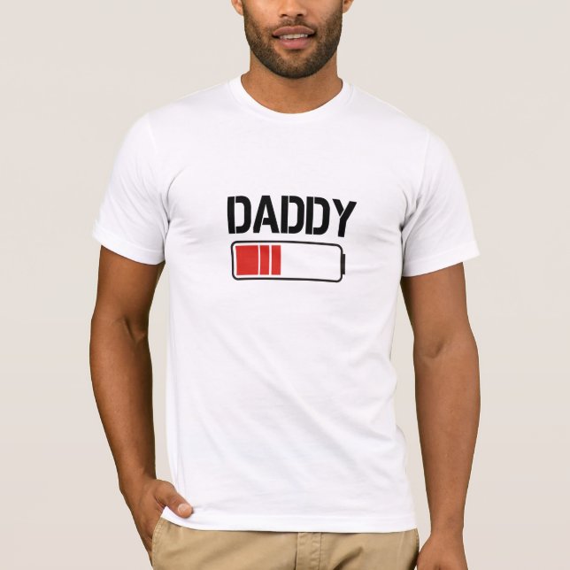 Akku-Shirts passen zu Shirts, Vater T - Shirt (Vorderseite)