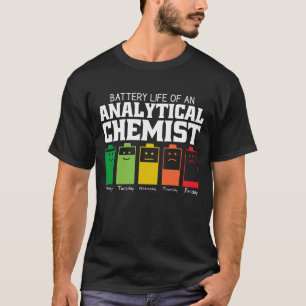 Akkubetriebsdauer eines Analytikers T-Shirt
