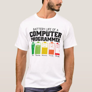 Akkubetriebsdauer eines Computerprogramms T-Shirt