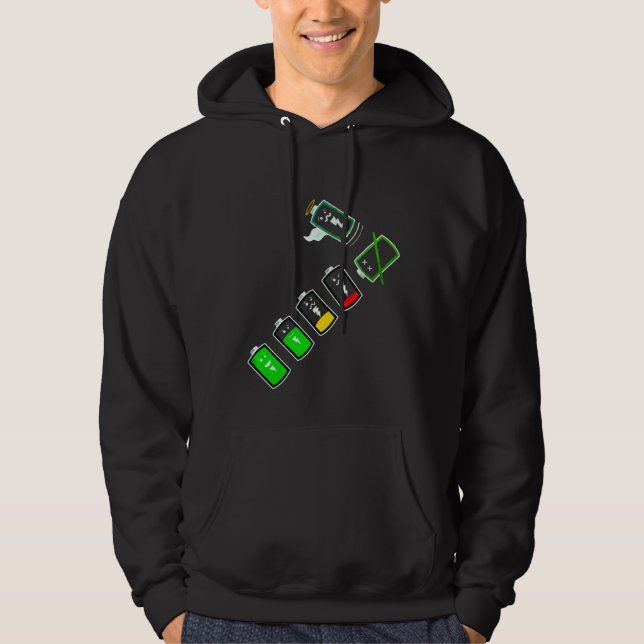 Akkubetriebsdauer - Retro Green Edition Hoodie (Vorderseite)