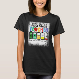 Akkulaufzeit eines ersten Lehrers der Stufe 1 T-Shirt