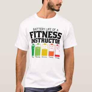 Akkulaufzeit eines Fitness-Instruktors T-Shirt