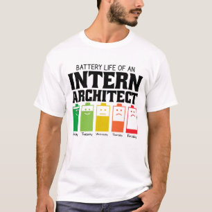 Akkulaufzeit eines internen Architekten T-Shirt