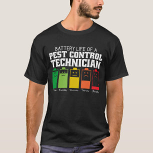 Akkulaufzeit eines Kontrolle-Technikers T-Shirt