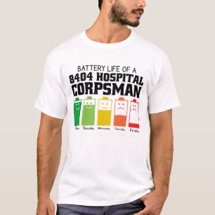 Akkulaufzeit eines Krankenhausfachmanns 8404 T-Shirt
