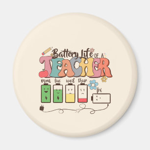 Akkulaufzeit eines Lehrers - Zuverlässiger Lehrer Magnet