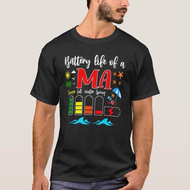 Akkulaufzeit eines mit einem MAA zertifizierten Kr T-Shirt (Vorderseite)