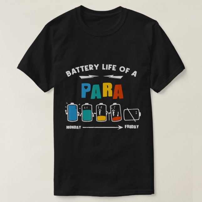 Akkulaufzeit eines Paraprofis, Sonnenpara, Pa T-Shirt (Design vorne)