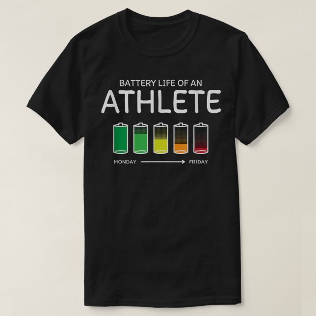 Akkulaufzeit eines Spielfreundes bei T-Shirt (Design vorne)