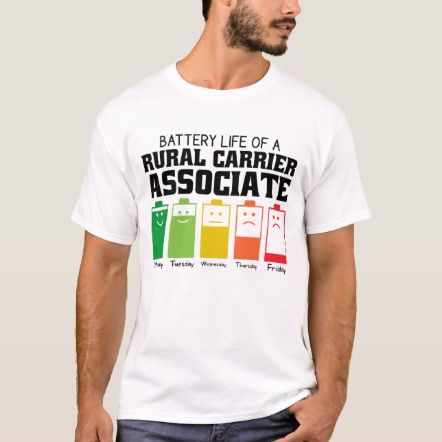 Akkulaufzeit eines Verbands ländlicher Transportun T-Shirt (Vorderseite)