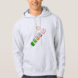Akkulaufzeit - Retro White Edition Hoodie