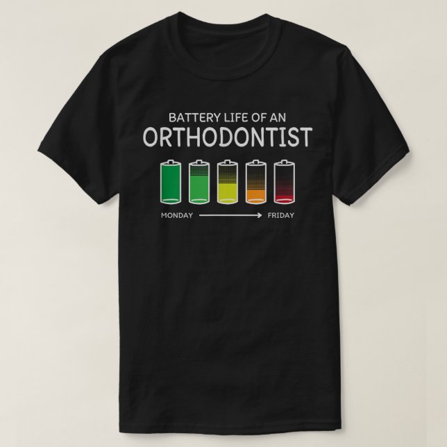 Akkuleben eines Kieferorthopäden T-Shirt (Design vorne)