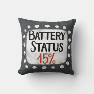 Akkustatus 15 % Throw-Kopfkissen Kissen