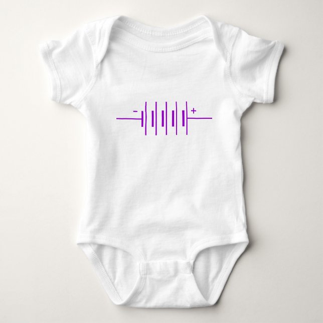 Akkuzeichen Baby Strampler (Vorderseite)