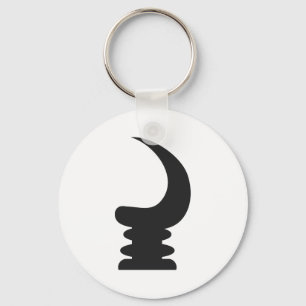 AKOBEN   Symbol des Kriegs-Horn-  von Wachsamkeit Schlüsselanhänger