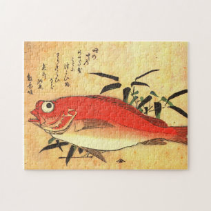 Akodai - Hiroshige farbenfrohe japanische Fischdru