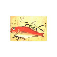 Akodai - Hiroshige farbenfrohe japanische Fischdru