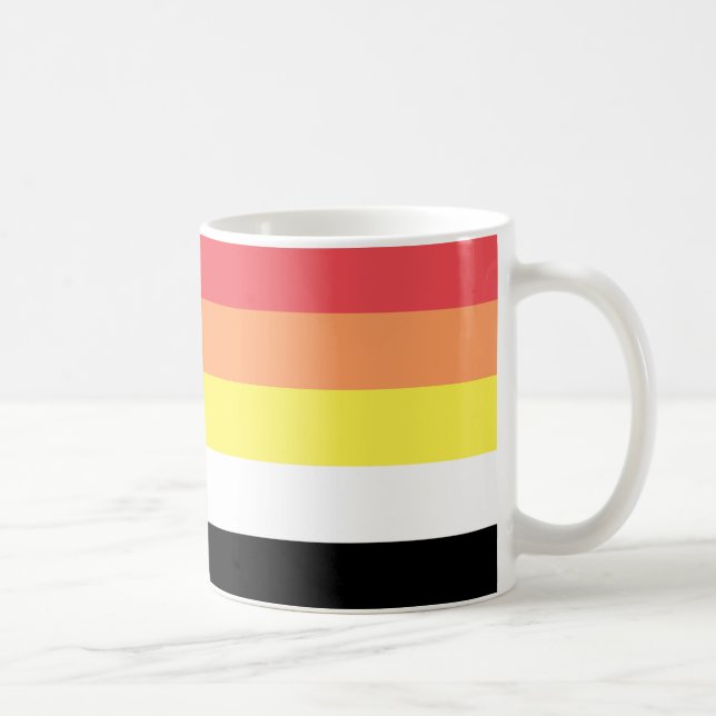 Akoisexual Akoiromantic Pride Flag Kaffeetasse (Rechts)