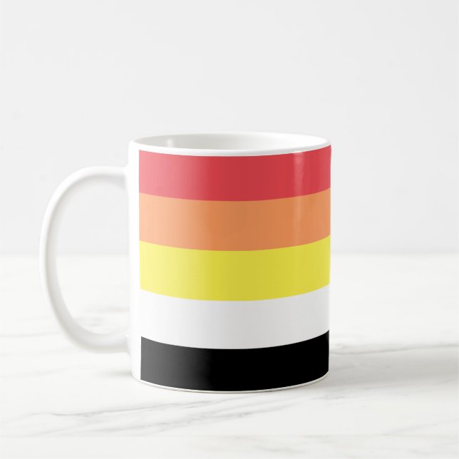Akoisexual Akoiromantic Pride Flag Kaffeetasse (Links)
