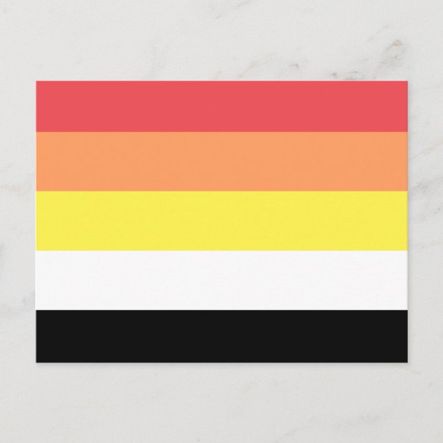 Akoisexual Akoiromantic Pride Flag Postkarte (Vorderseite)