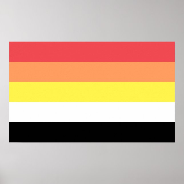 Akoisexual Akoiromantic Pride Poster (Vorne)