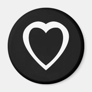 Akoma   Symbol für Geduld und Toleranz Weiß Magnet