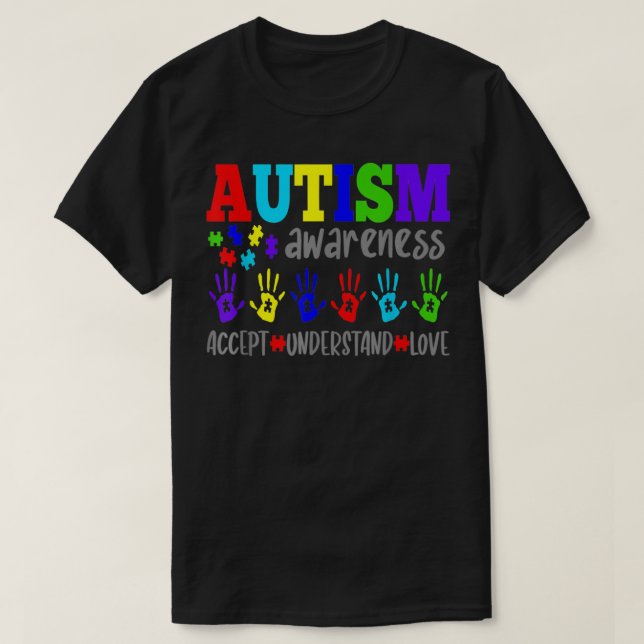 Akpet verstehen Liebe Autismus Awareness Month Puz T-Shirt (Design vorne)