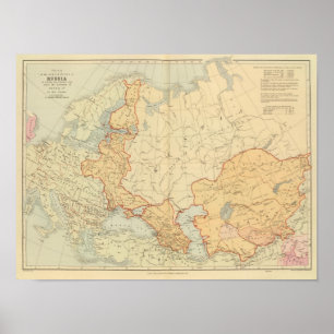 Akquisitionen Russlands in Europa, Zentralasien Poster