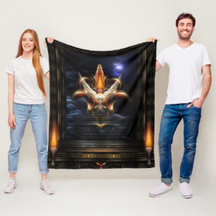 Akrellian Torch Fire Portrait Fleecedecke