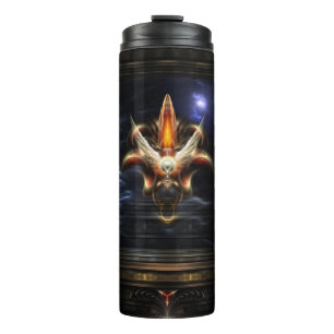 Akrellian Torch Fire Portrait Thermosbecher
