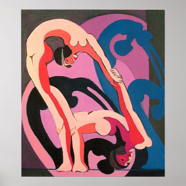 Akrobatenpaar Plastik Poster (Vorne)